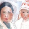 Mère avec jeune enfant