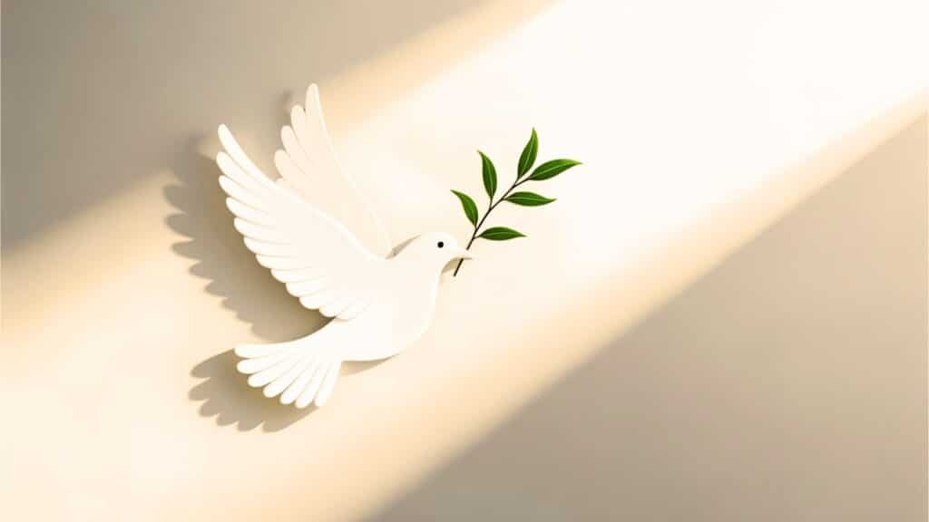 symbole de paix et de tolérance entre les êtres humains